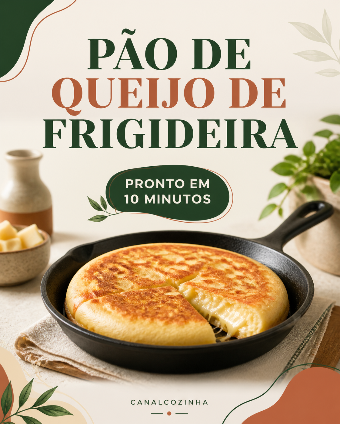 Pão de queijo de frigideira